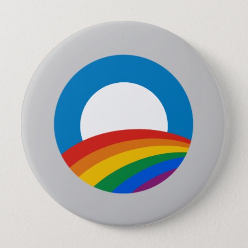 Obama Gay Pride Pinback Button