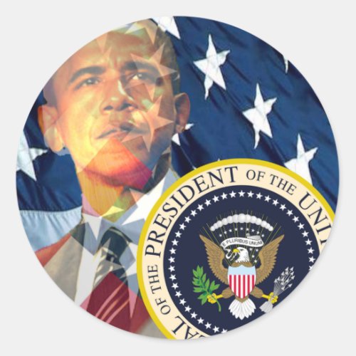 Obama Gifts 3 Classic Round Sticker