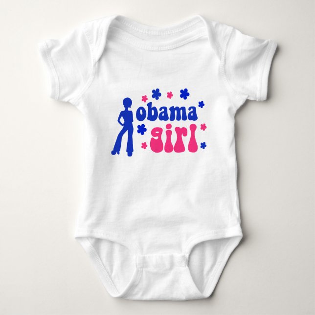 Obama Girl Baby Bodysuit (Front)