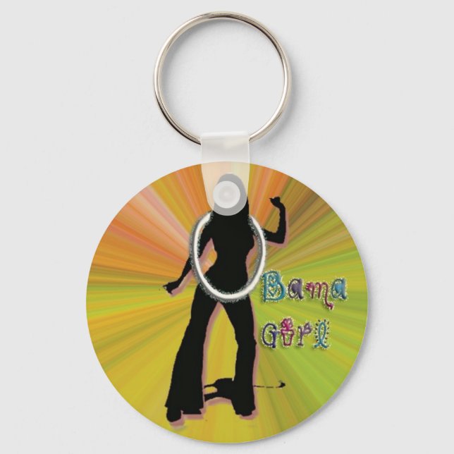 OBAMA GIRL GROOVY KEYCHAIN (Front)
