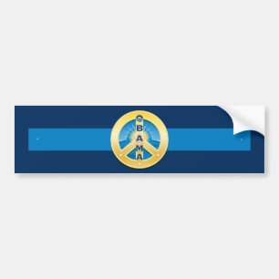 Obama GoldStar Peace Bumper Sticker