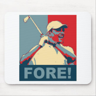 Obama Golfing FORE! Mouse Pad