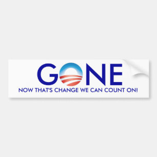 Obama, GONE! Bumper Sticker