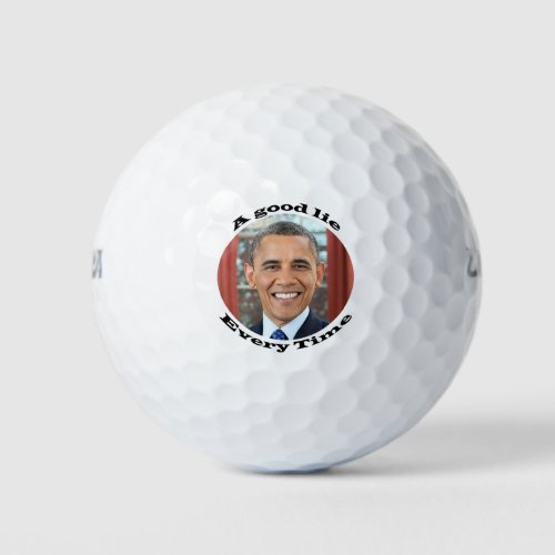 Obama Good Lie Golf Balls
