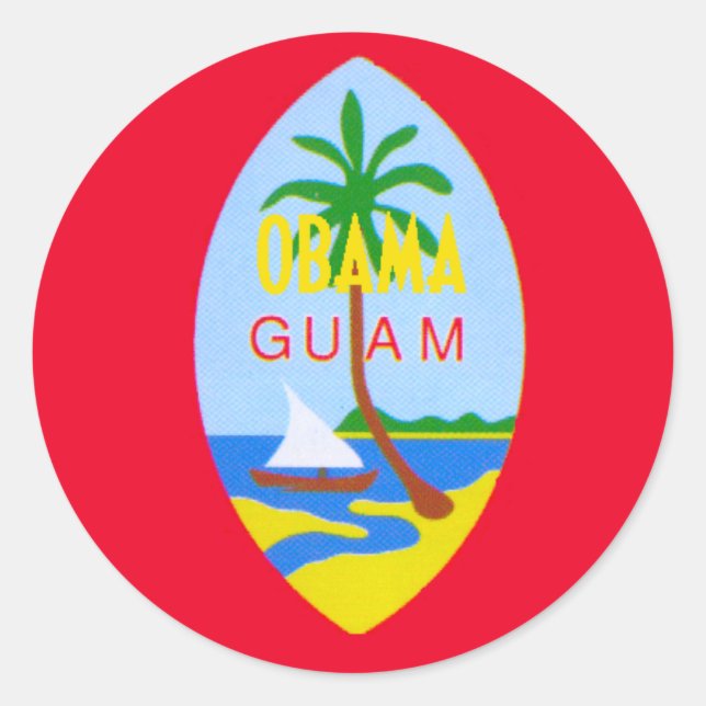 Obama GUAM Sticker (Front)