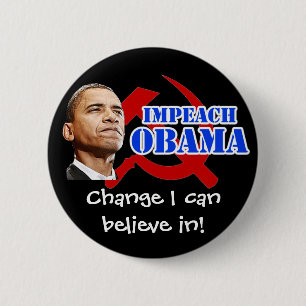 Obama Hammer and Sickle, Change I can believe in! Button