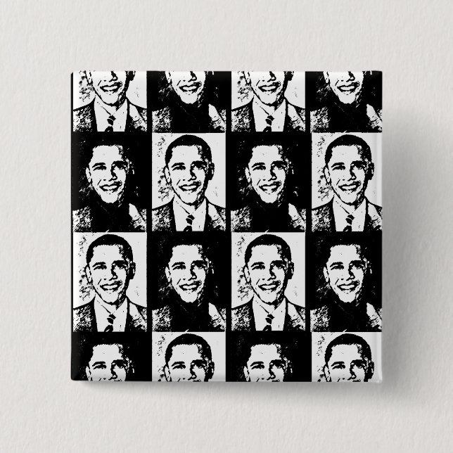 OBAMA HAS A GREAT FACE PINBACK BUTTON (Front)