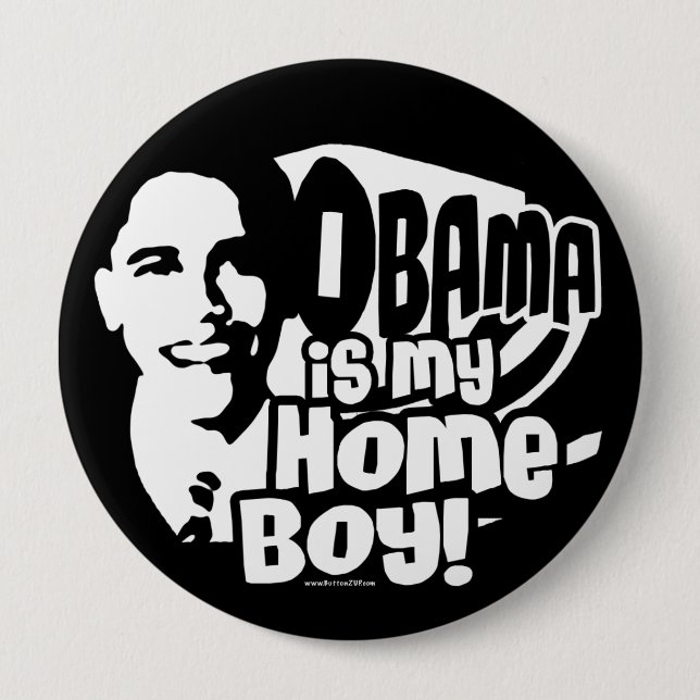 Obama Homeboy 2008 Button (Front)