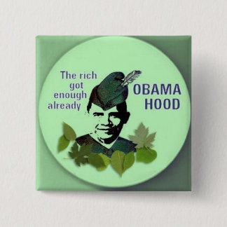 Obama Hood Square Button