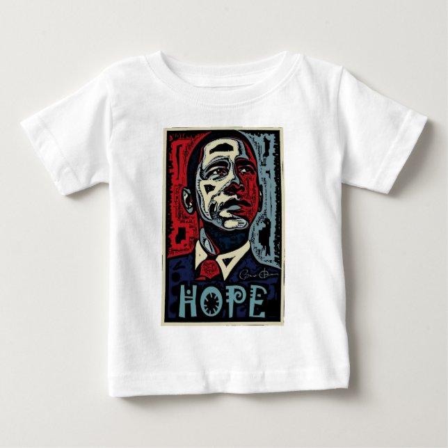 Obama Hope 2 Baby T-Shirt (Front)