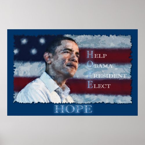 OBAMA HOPE Art Poster