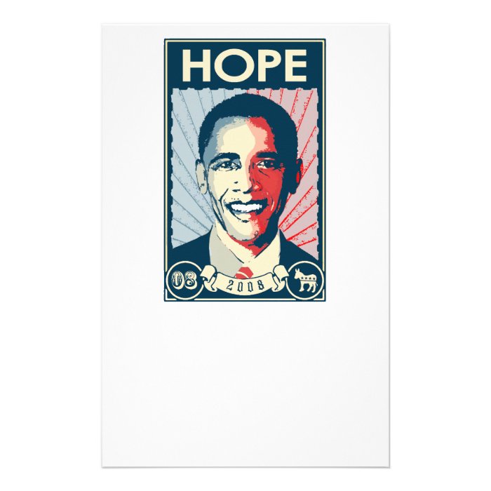 OBAMA HOPE STATIONERY DESIGN