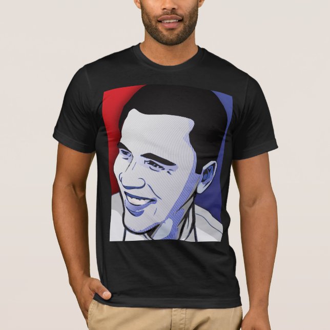 Obama - HOPE WINS! - Customized T-Shirt (Front)