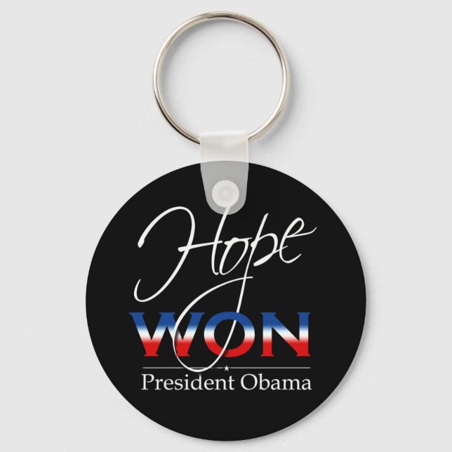 Obama HOPE WON - Keychain (Front)
