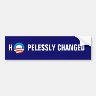 Obama "Hopelessly Changed" Bumper Sticker
