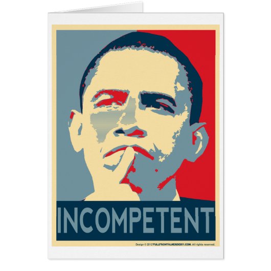 Obama - If at first you don't succeed... Cards (Front)