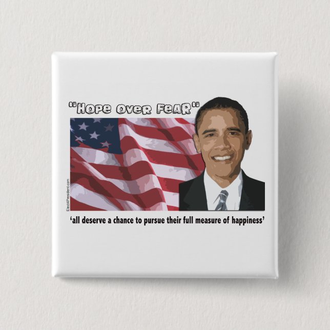 Obama Inaugural Quote Souvenirs Button (Front)