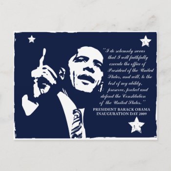 Obama Inaugural Speech Postcard by eventfulcards at Zazzle