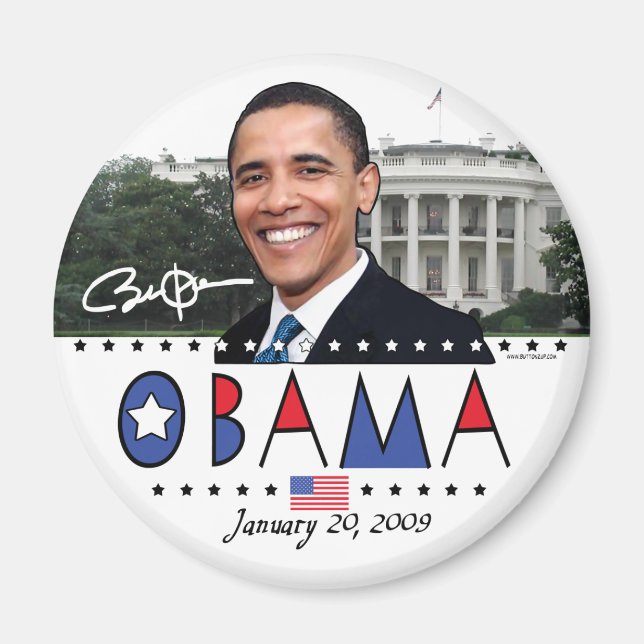 Obama Inauguration 2009 Gear Magnet (Front)