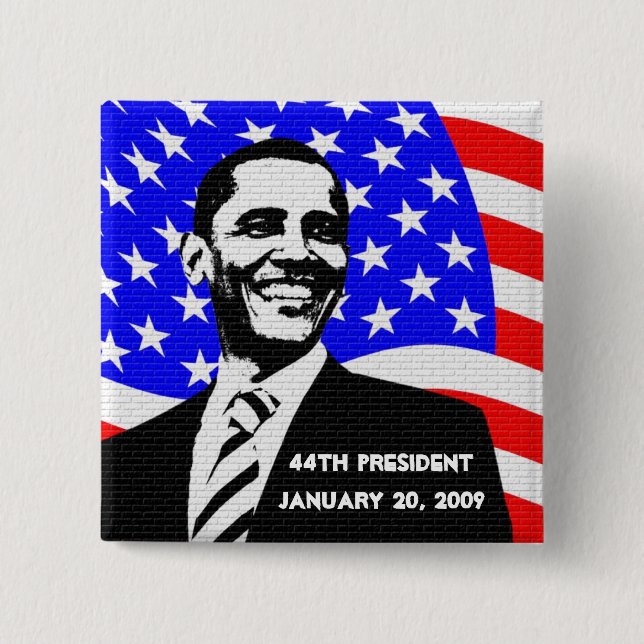 Obama Inauguration 2009 Memorabilia Button (Front)