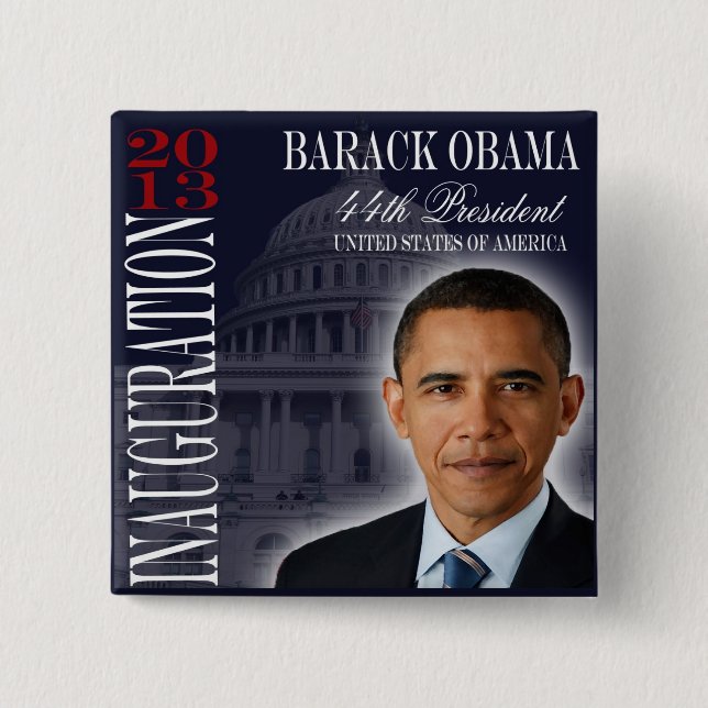 Obama Inauguration 2013 Button (Front)