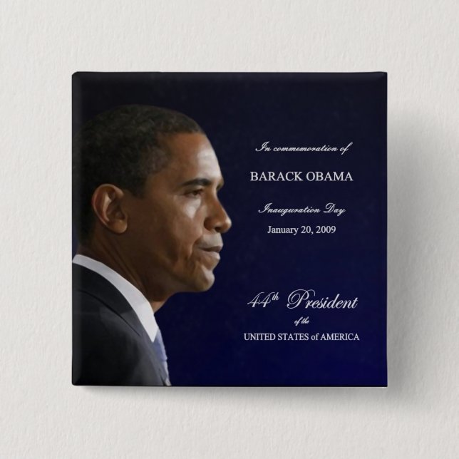 Obama Inauguration Day Button (Front)