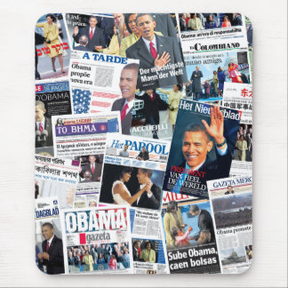 Obama Inauguration International Front Pages Mouse Pad
