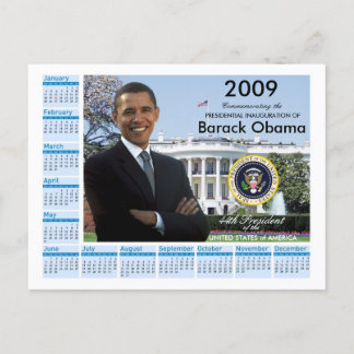 Obama Inauguration - Keepsake Calendar 2009 Postcard