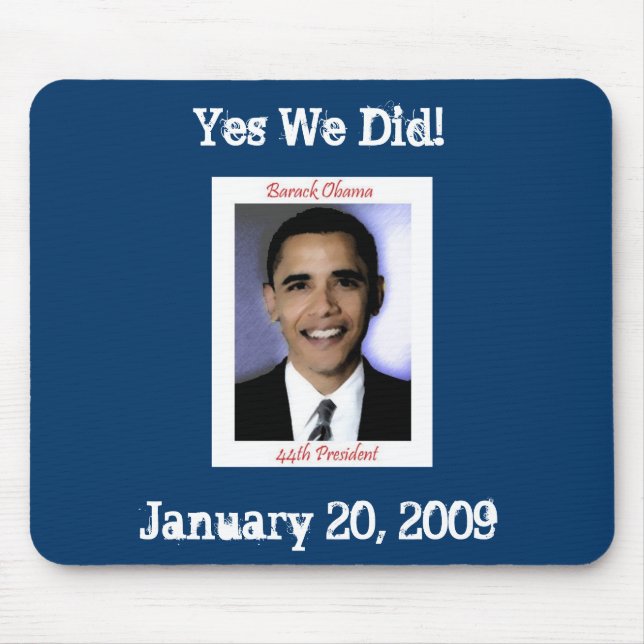 Obama Inauguration Mouse Pad (Front)
