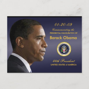 Obama Inauguration Party Invitation Postcard