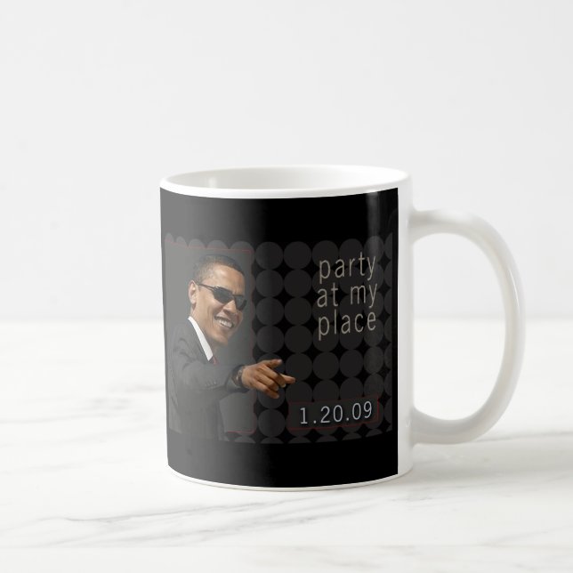 Obama Inauguration Party Invite Coffee Mug (Right)