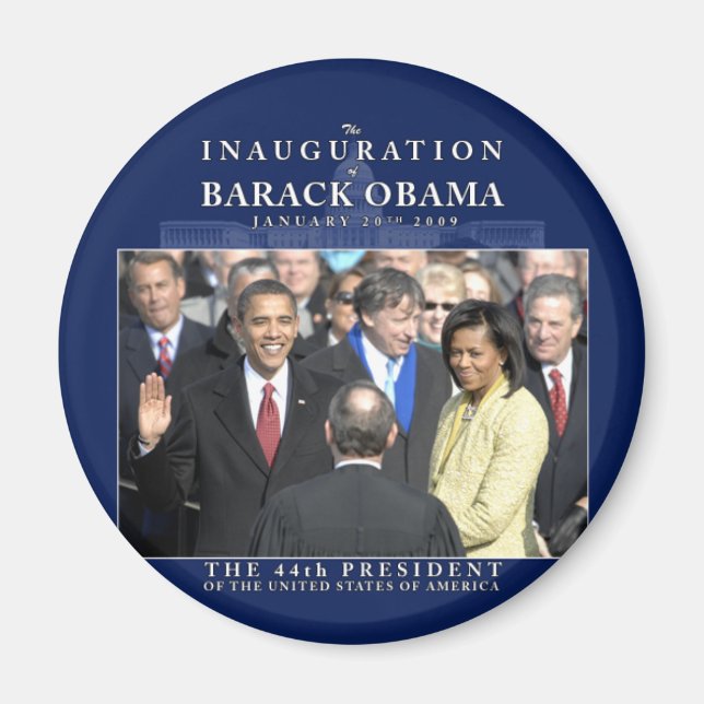 Obama Inauguration Photo Magnet (Front)