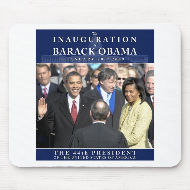 Obama Inauguration Photo Mouse Pad (Front)