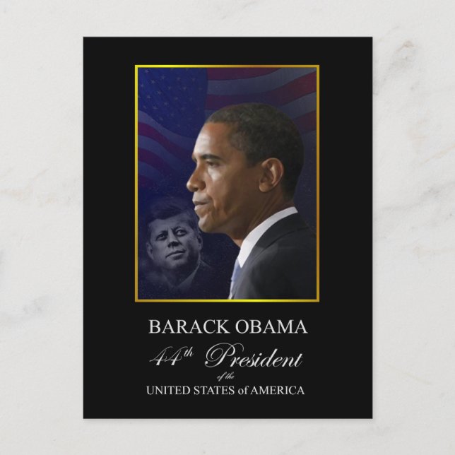 Obama Inauguration Souvenir Postcard - Customized (Front)