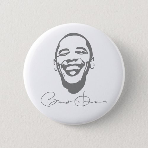 Obama Infectious Smile Signature Button