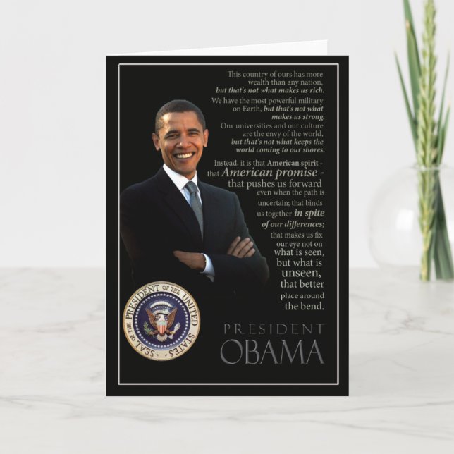 Obama inspiration card (Front)