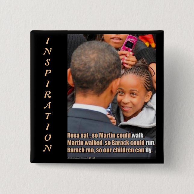 OBAMA Inspirational Button (Front)