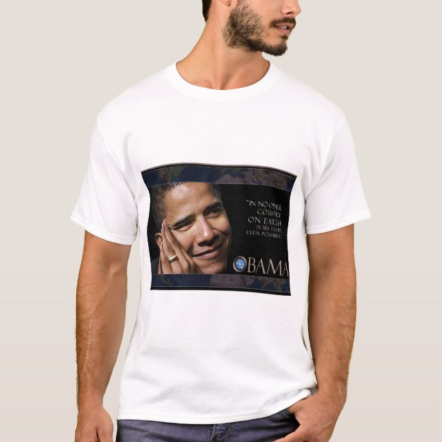 Obama Inspirational Quote T-Shirt (Front)