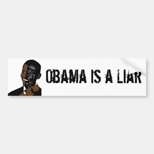 obama is a liar bumper sticker (Front)