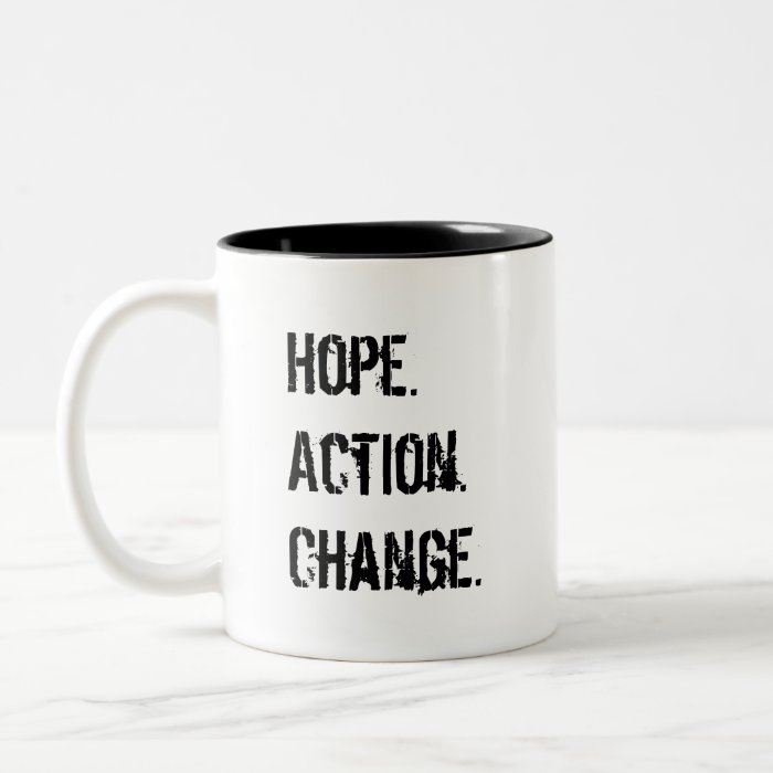 OBAMA JAVA, Hope.Action.Change. Coffee Mug