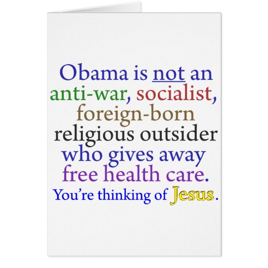 Obama & Jesus Cards (Front)
