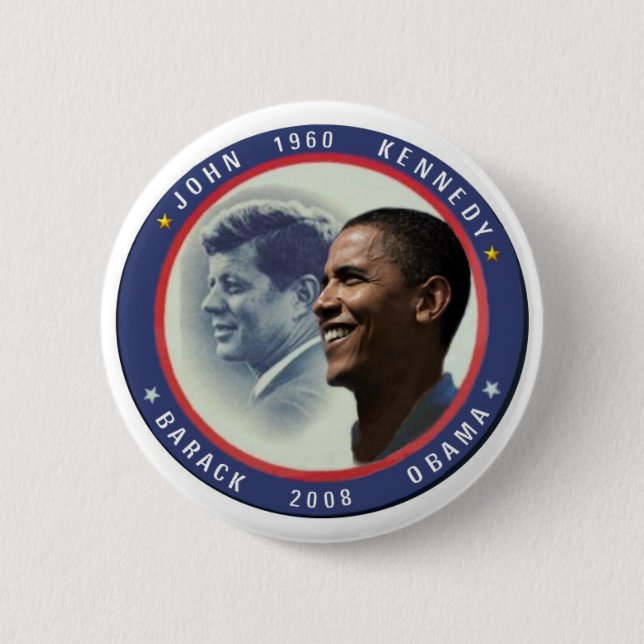 Obama JFK Button (Front)