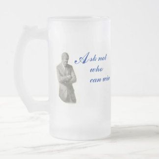 Obama/JFK Frosted Mug
