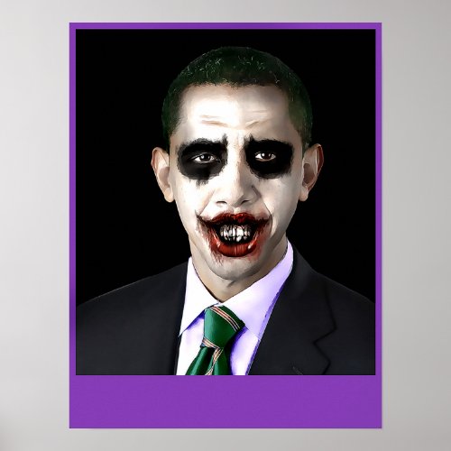 Obama Joker Customizable Poster