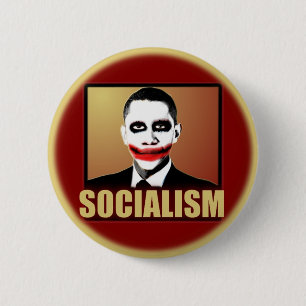 Obama Joker - Socialism Pinback Button