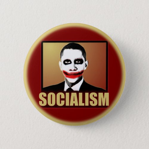 Obama Joker _ Socialism Pinback Button