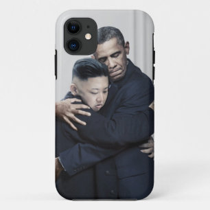 Obama Kim Jong Un North Korea Love iPhone 11 Case