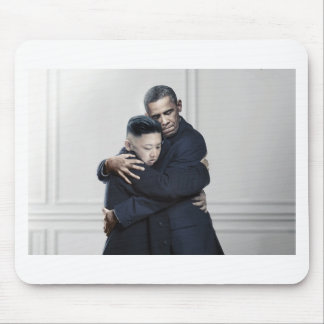 Obama Kim Jong Un North Korea Love Mouse Pad