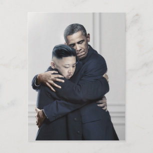 Obama Kim Jong Un North Korea Love Postcard