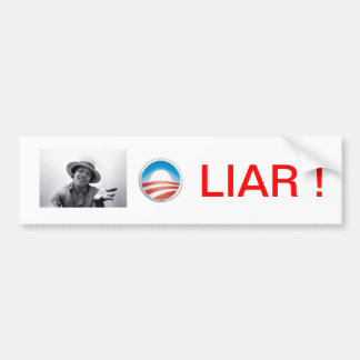 OBAMA LIAR Bumper Sticker